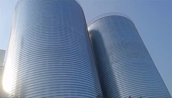 老城2座混凝土高架卷板仓